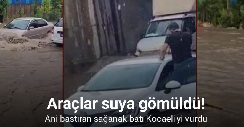 Yollar göle döndü, yağmur suları şelale gibi aktı