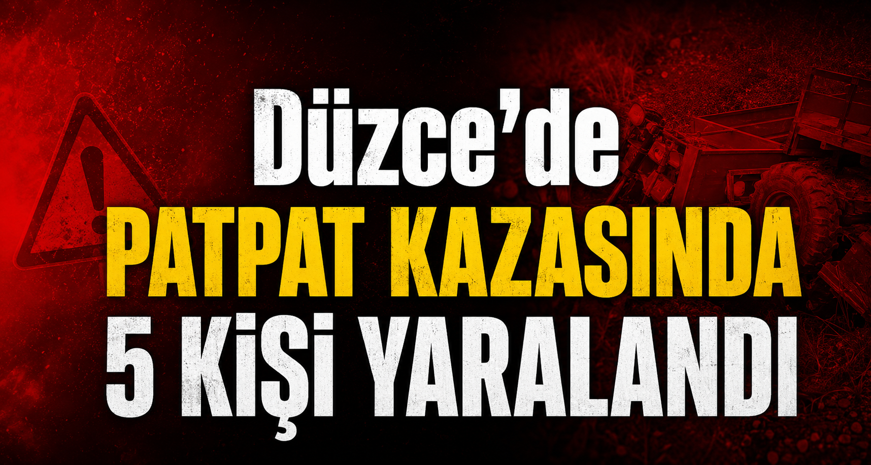 Düzce’de patpat kazasında 5 kişi yaralandıDüzce’de patpat kazasında 5 kişi yaralandı