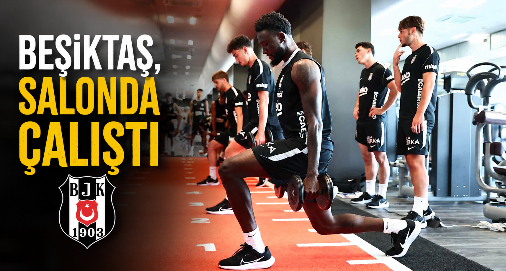 Beşiktaş, salonda çalıştı