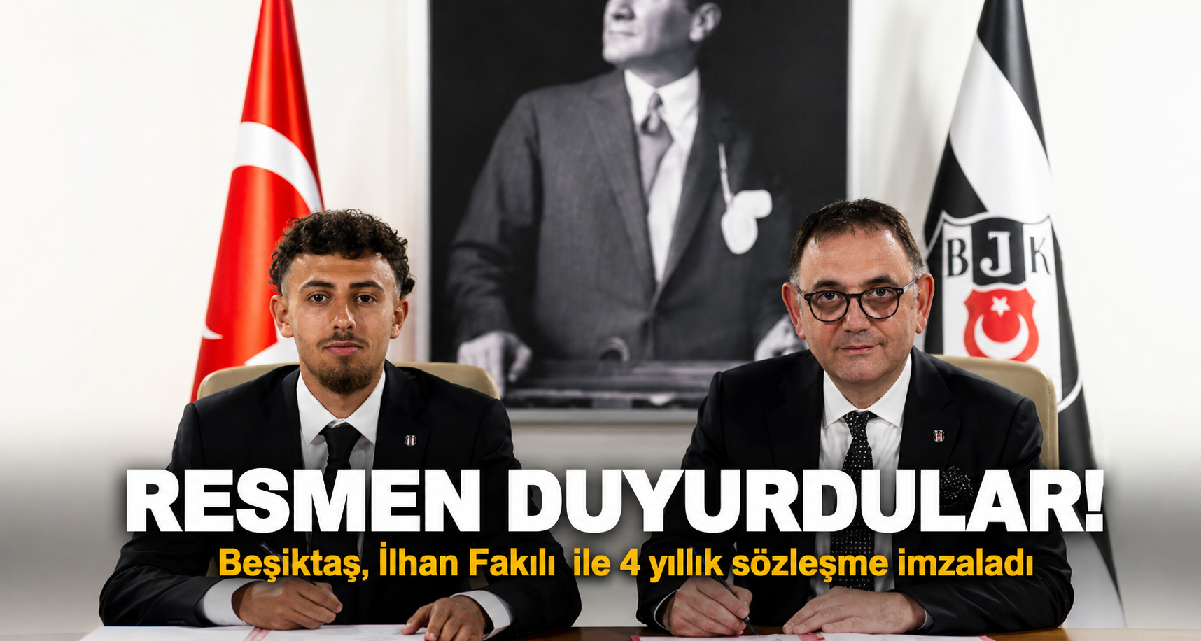 Beşiktaş, İlhan Fakılı ile 4 yıllık sözleşme imzaladı