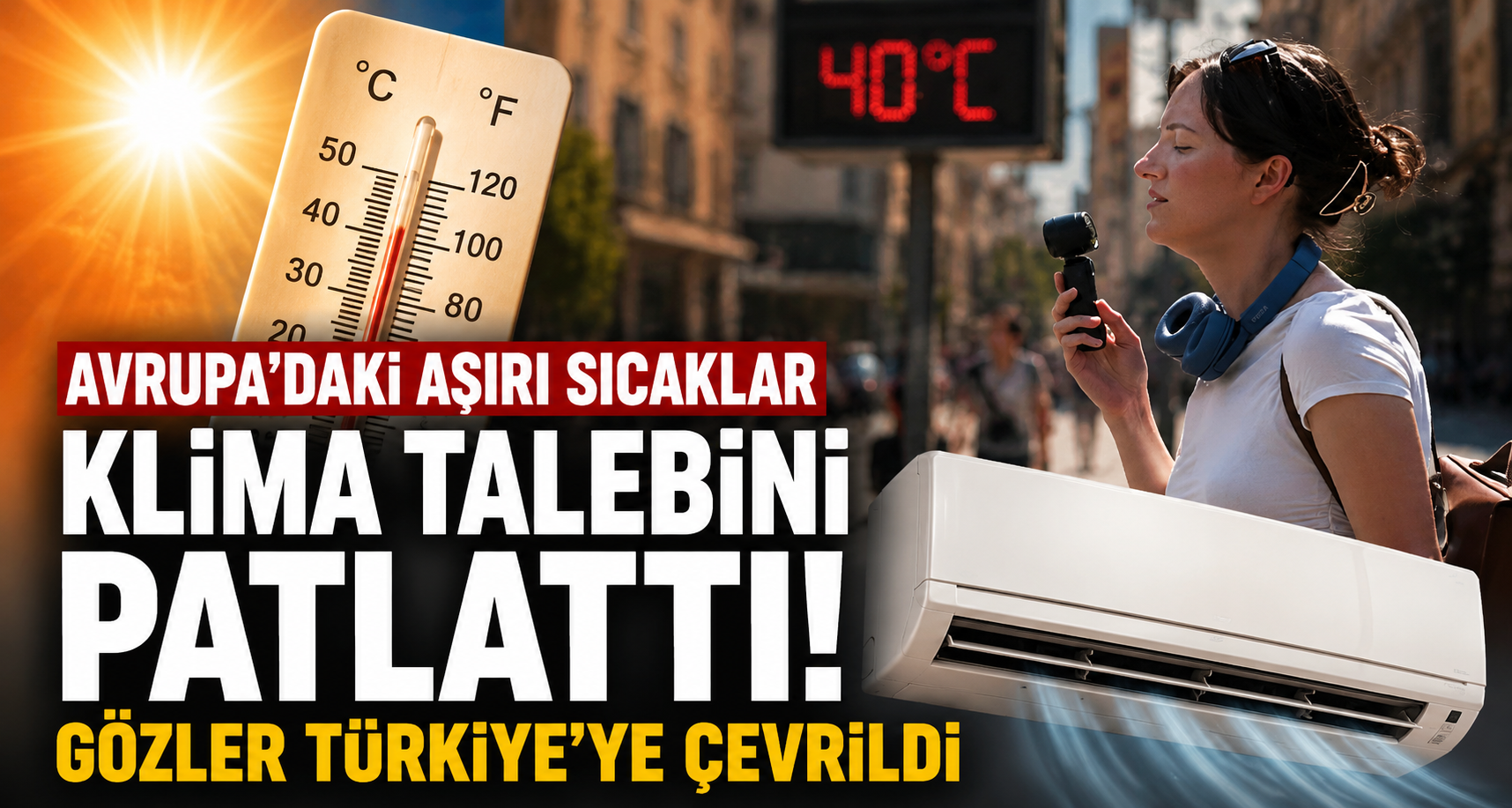 Avrupa'daki aşırı sıcaklar klima talebini patlattı: Gözler Türkiye'ye çevrildi