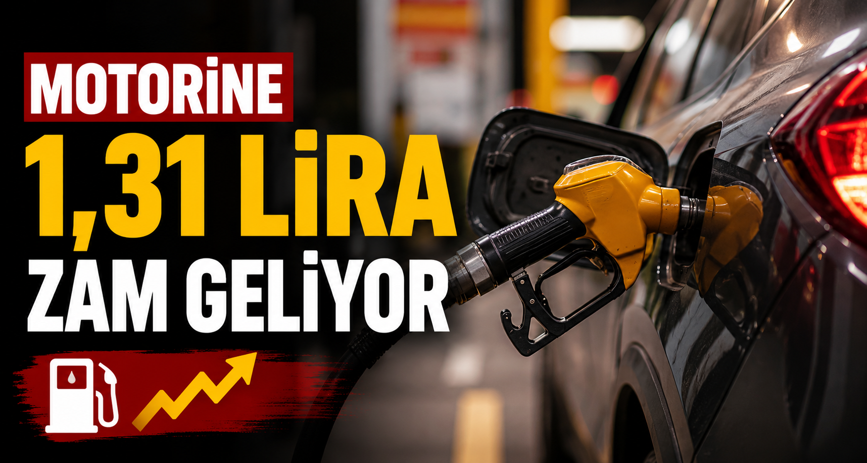Motorine 1,31 lira zam geliyor