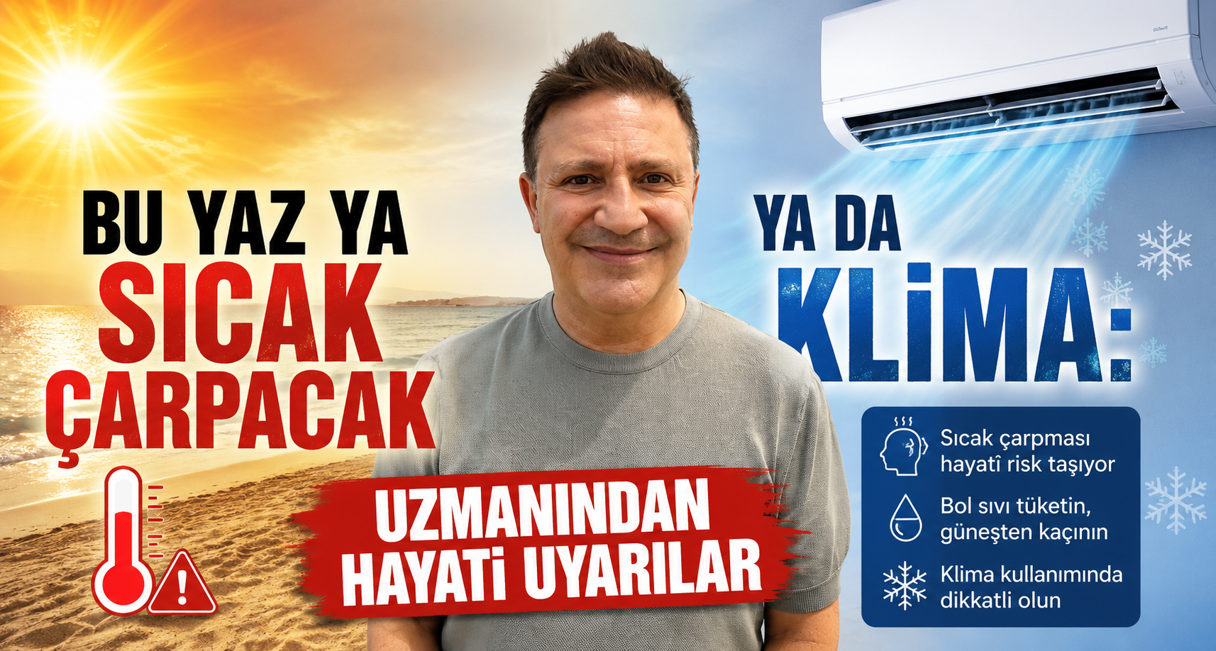 Bu yaz ya sıcak çarpacak ya da klima: Uzmanından hayati uyarılar