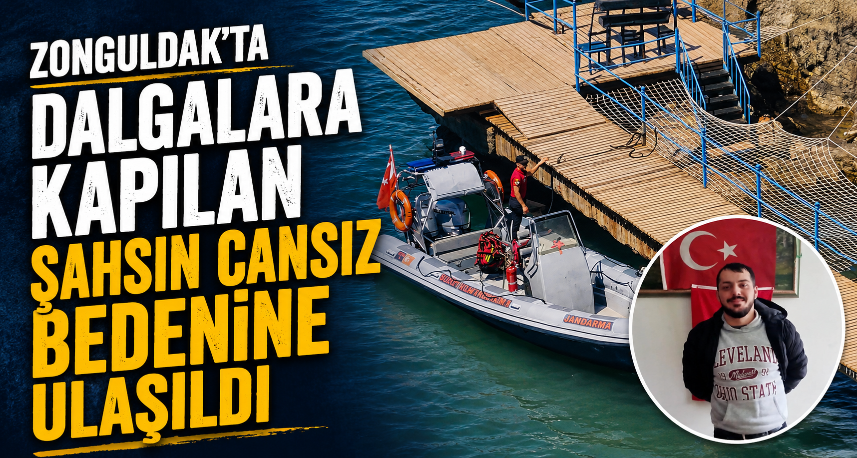 Zonguldak’ta dalgalara kapılan şahsın cansız bedenine ulaşıldı
