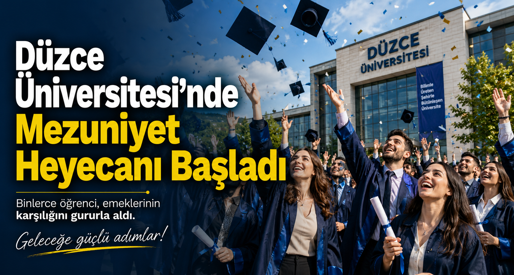 Düzce Üniversitesi’nde Mezuniyet Heyecanı Başladı
