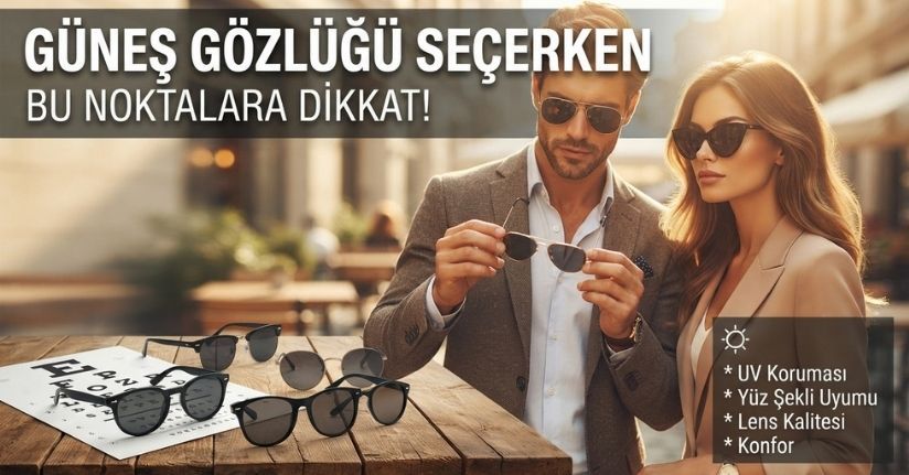 Güneş gözlüğü seçerken bu noktalara dikkat