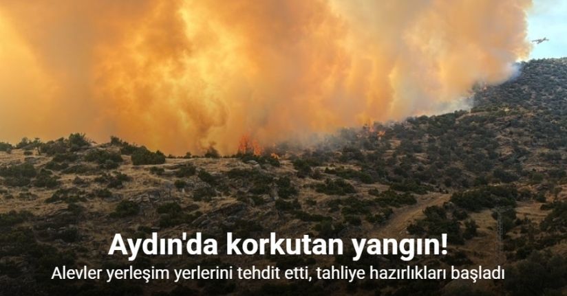Alevler yerleşim yerlerini tehdit etti, tahliye hazırlıkları başladı