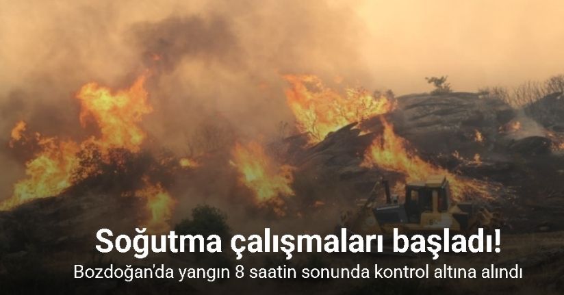 Bozdoğan'da yangın 8 saatin sonunda kontrol altına alındıBozdoğan'da yangın 8 saatin sonunda kontrol altına alındı