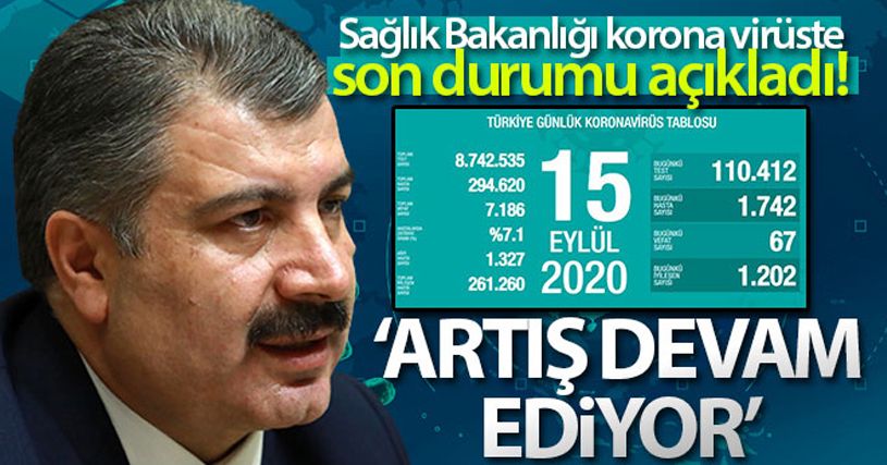 Türkiye'de son 24 saatte korona virüsten 67 kişi hayatını kaybetti