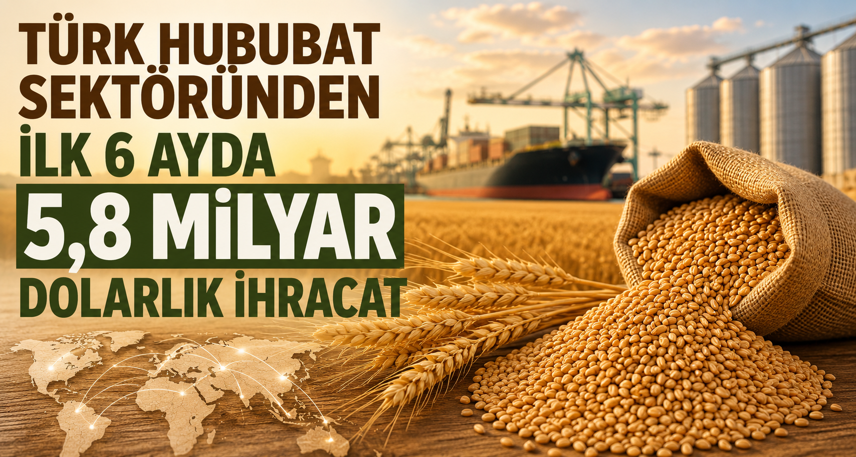 Türk Hububat Sektöründen İlk 6 Ayda 5,8 Milyar Dolarlık İhracat