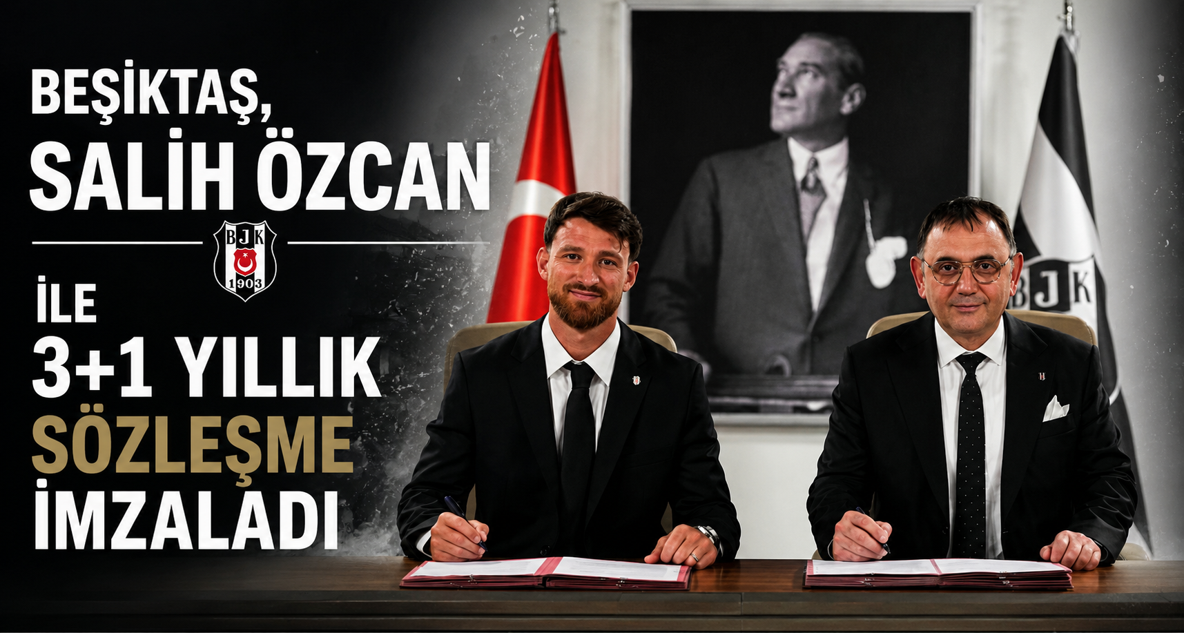 Beşiktaş, Salih Özcan ile 3+1 yıllık sözleşme imzaladı