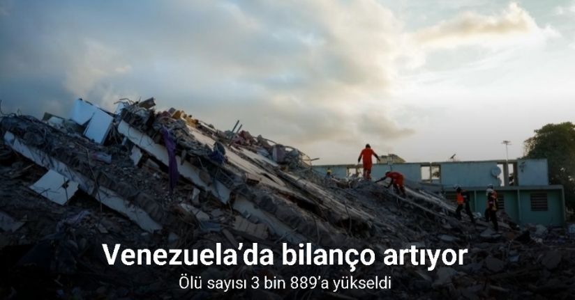 Venezuela’daki deprem felaketinde ölü sayısı 3 bin 889’a yükseldi