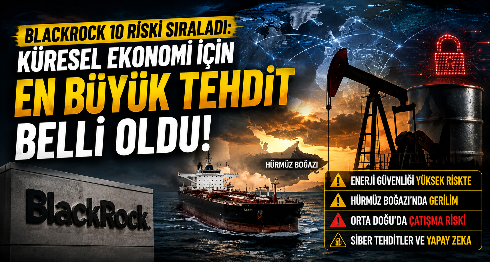 BlackRock'tan küresel ekonomi uyarısı: En büyük risk enerji güvenliği