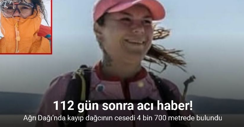 Ağrı Dağı’nda kayıp dağcının cesedi 4 bin 700 metrede bulundu