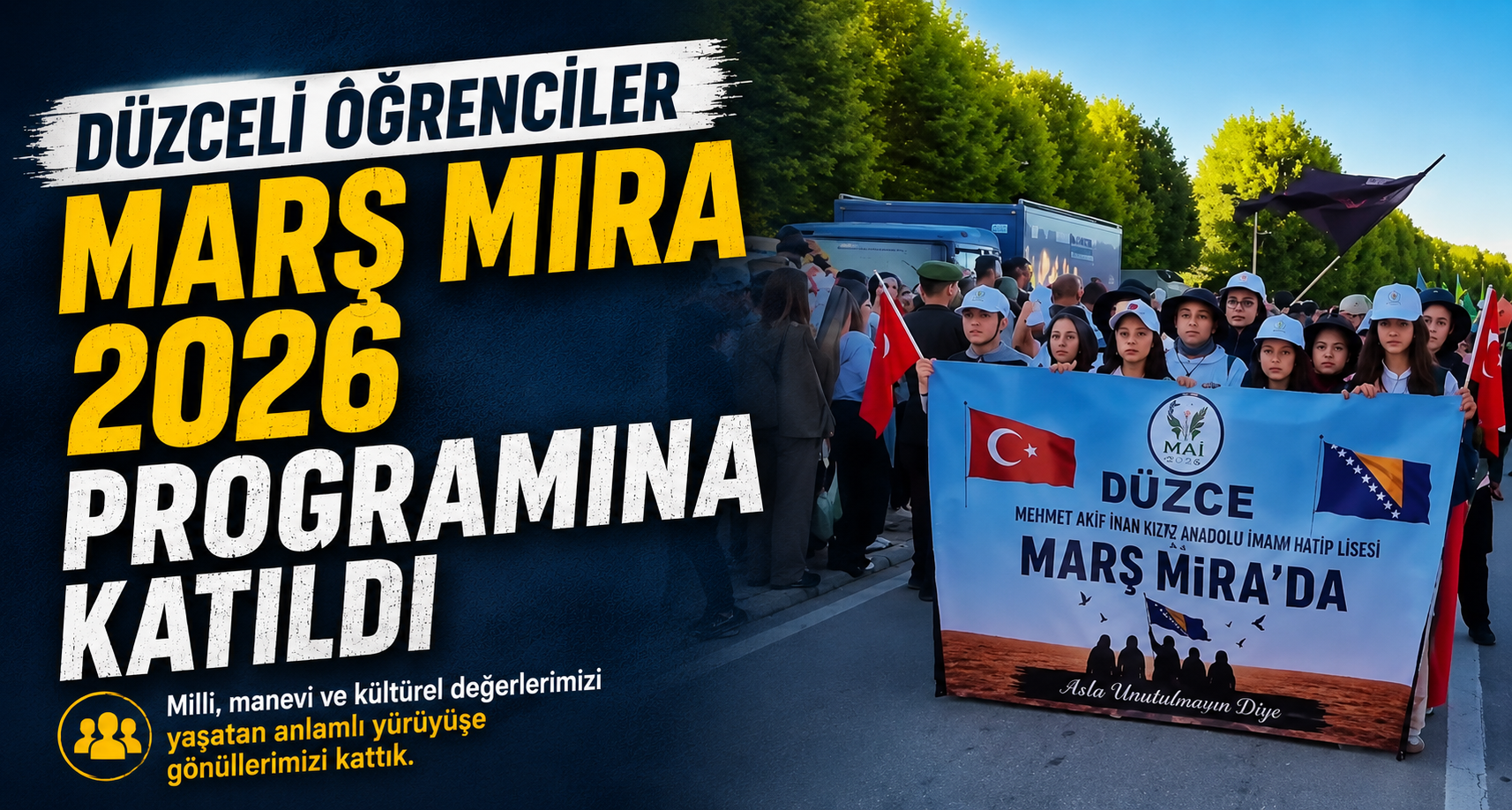 Düzceli Öğrenciler Marş Mira 2026 Programına Katıldı