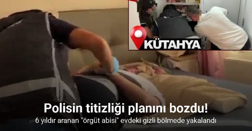 Kütahya’da gizli bölmeden FETÖ hükümlüsü çıktı