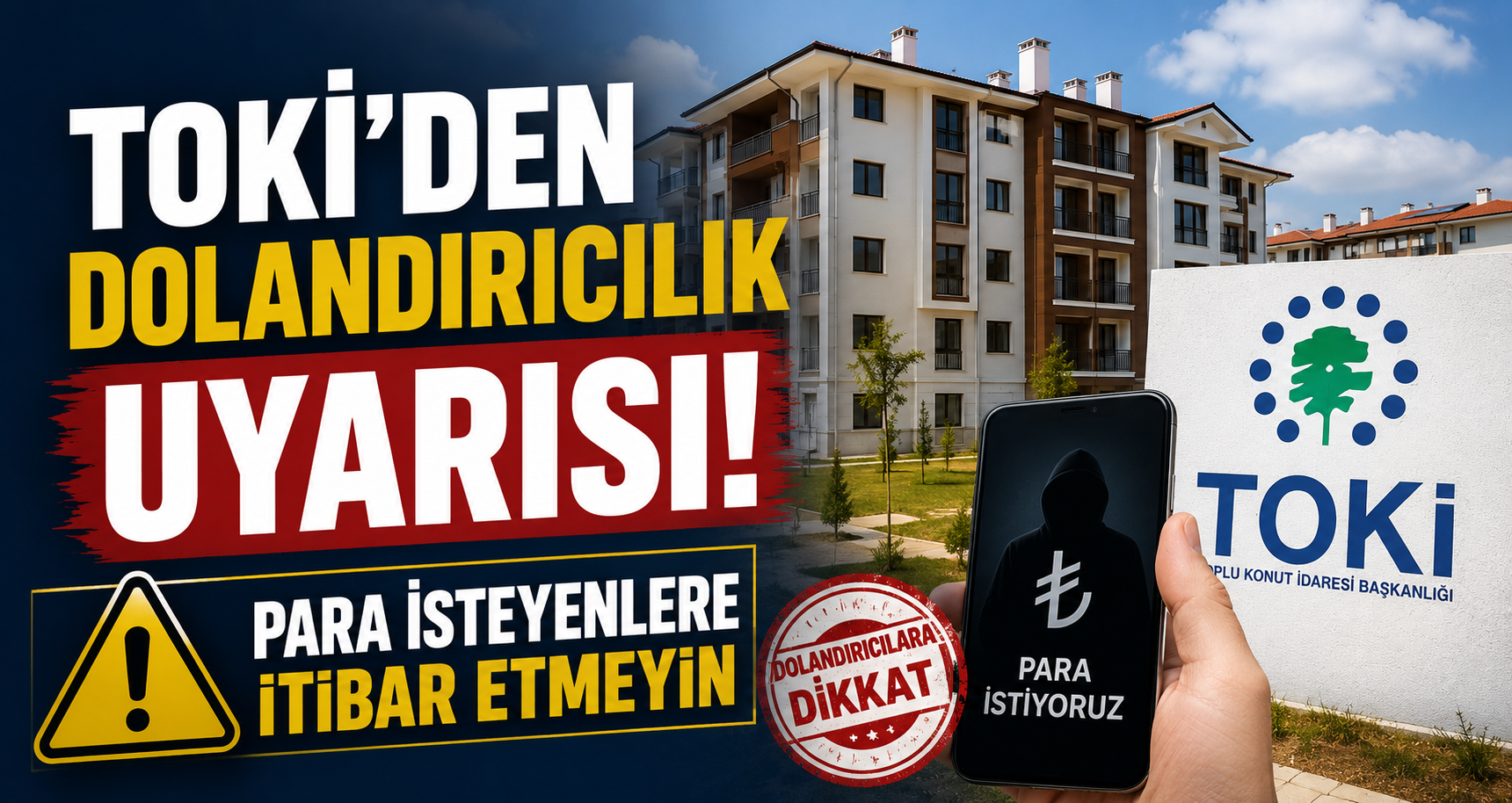 TOKİ'den dolandırıcılık uyarısı: Para isteyenlere itibar etmeyin