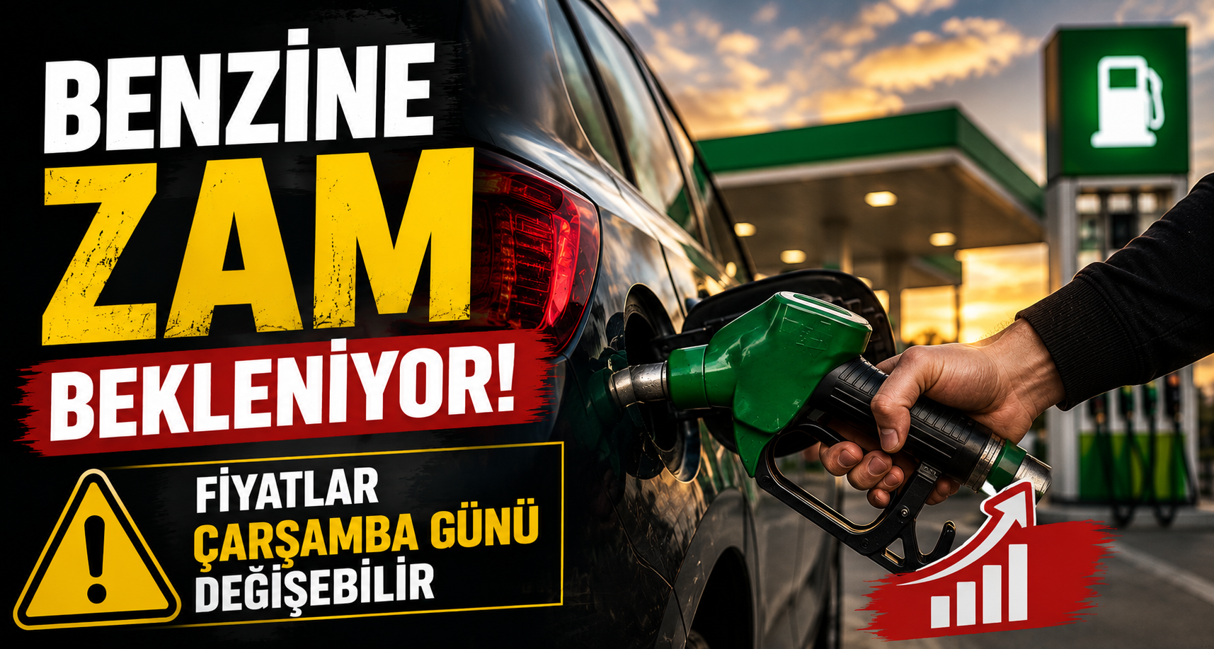 Benzine zam bekleniyor: Fiyatlar çarşamba günü değişebilir
