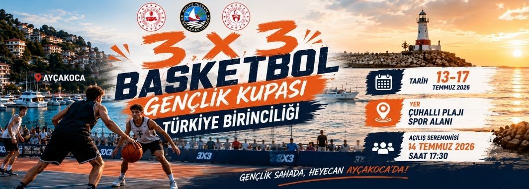 Akçakoca, 3x3 Basketbol Gençlik Kupası Türkiye Birinciliği'ne Ev Sahipliği Yapacak