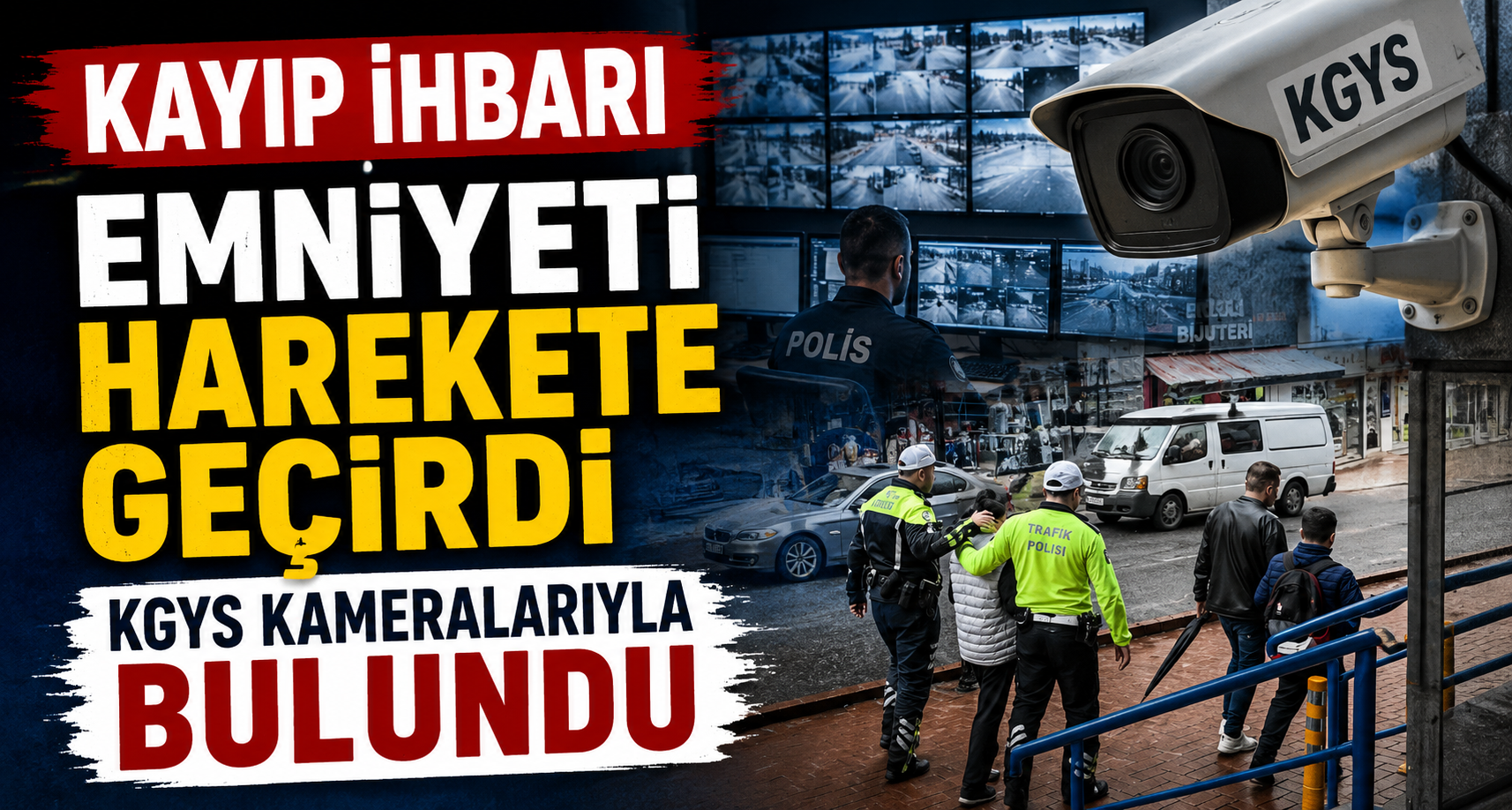 Kayıp ihbarı emniyeti harekete geçirdi, KGYS kameralarıyla bulundu