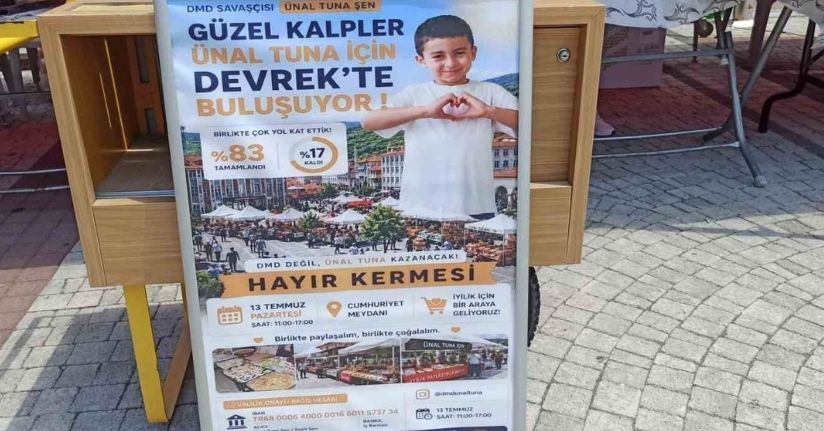 Devrekliler küçük Ünal için tek yürek oldular