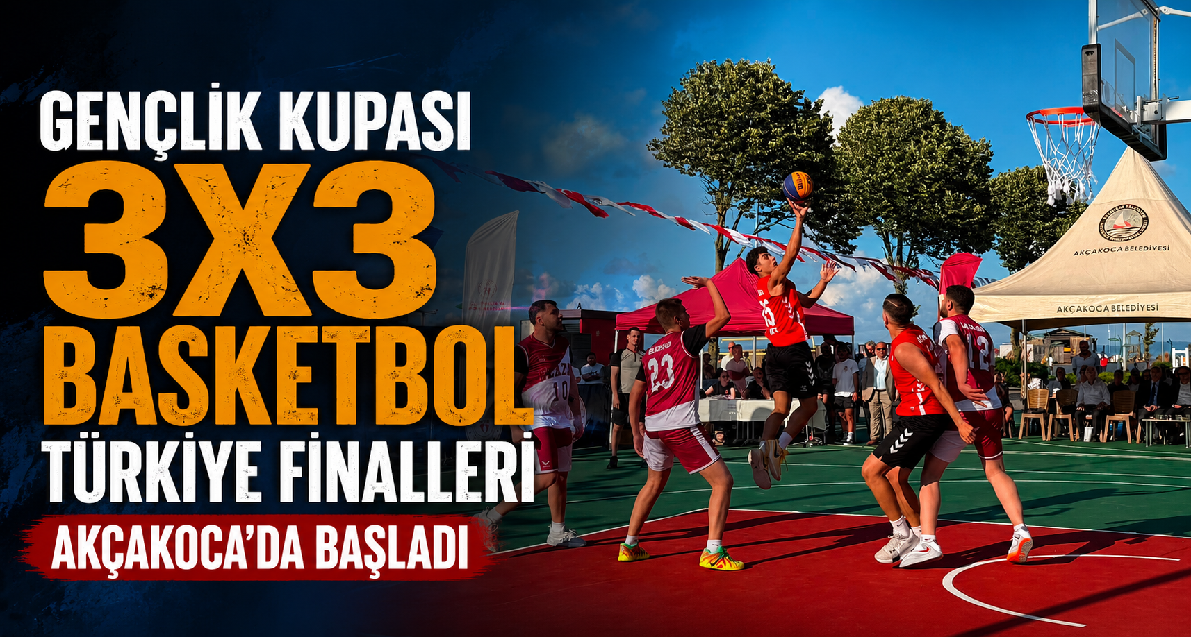 Gençlik Kupası 3x3 basketbol Türkiye finalleri Akçakoca’da başladı