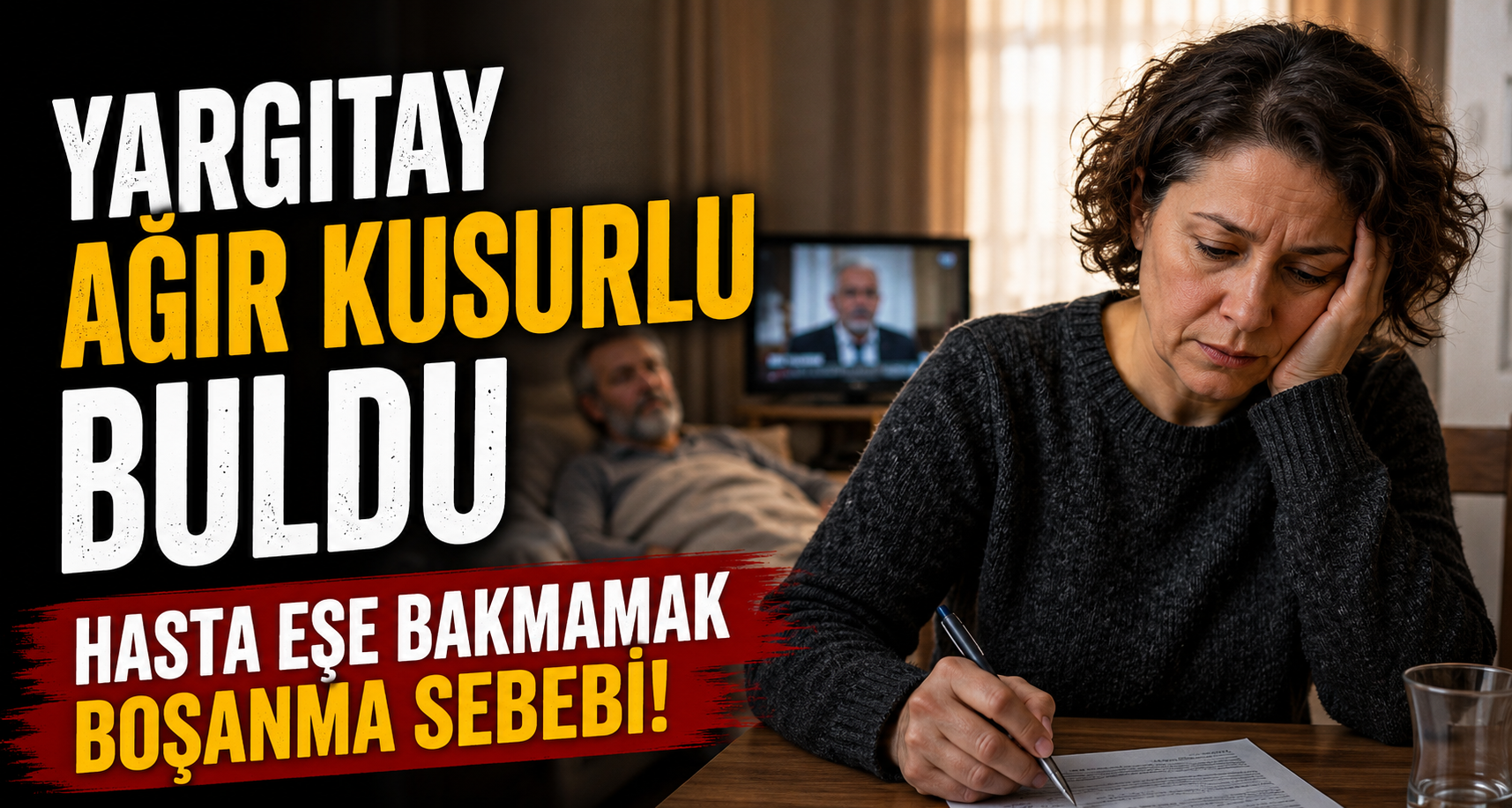 Hasta eşe bakmamak boşanma sebebi