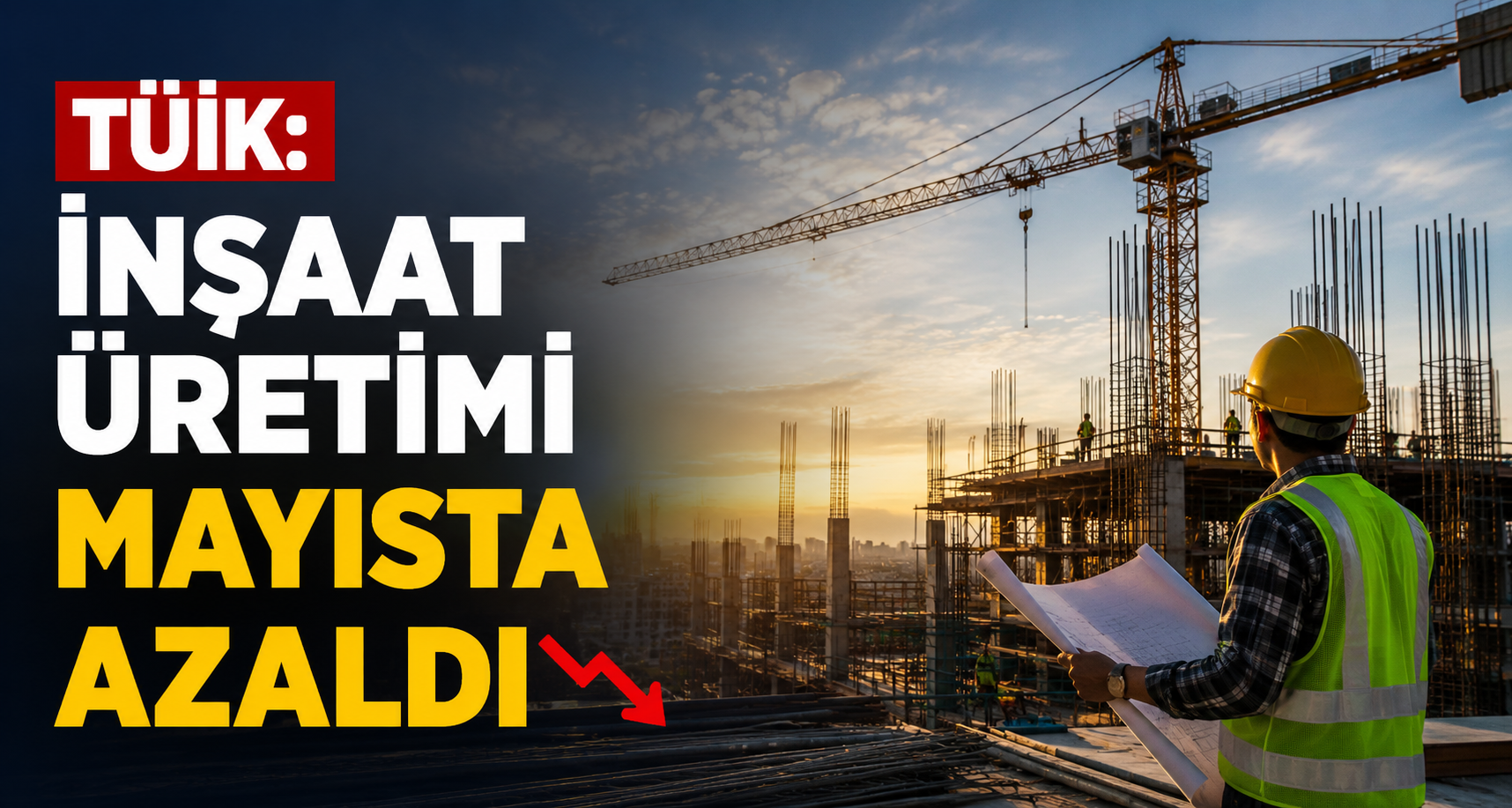 TÜİK: İnşaat üretimi mayısta azaldı