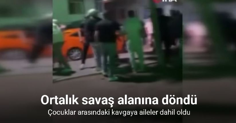 Ankara’da çocuklar arasındaki kavgaya aileler dahil oldu: O anlar kamerada