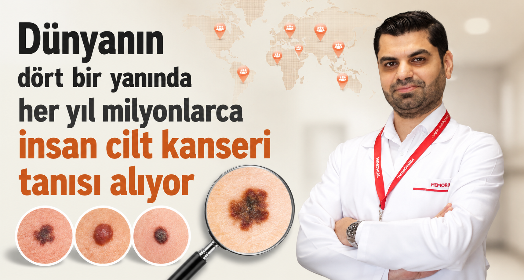 Dünyanın dört bir yanında her yıl milyonlarca insan cilt kanseri tanısı alıyor