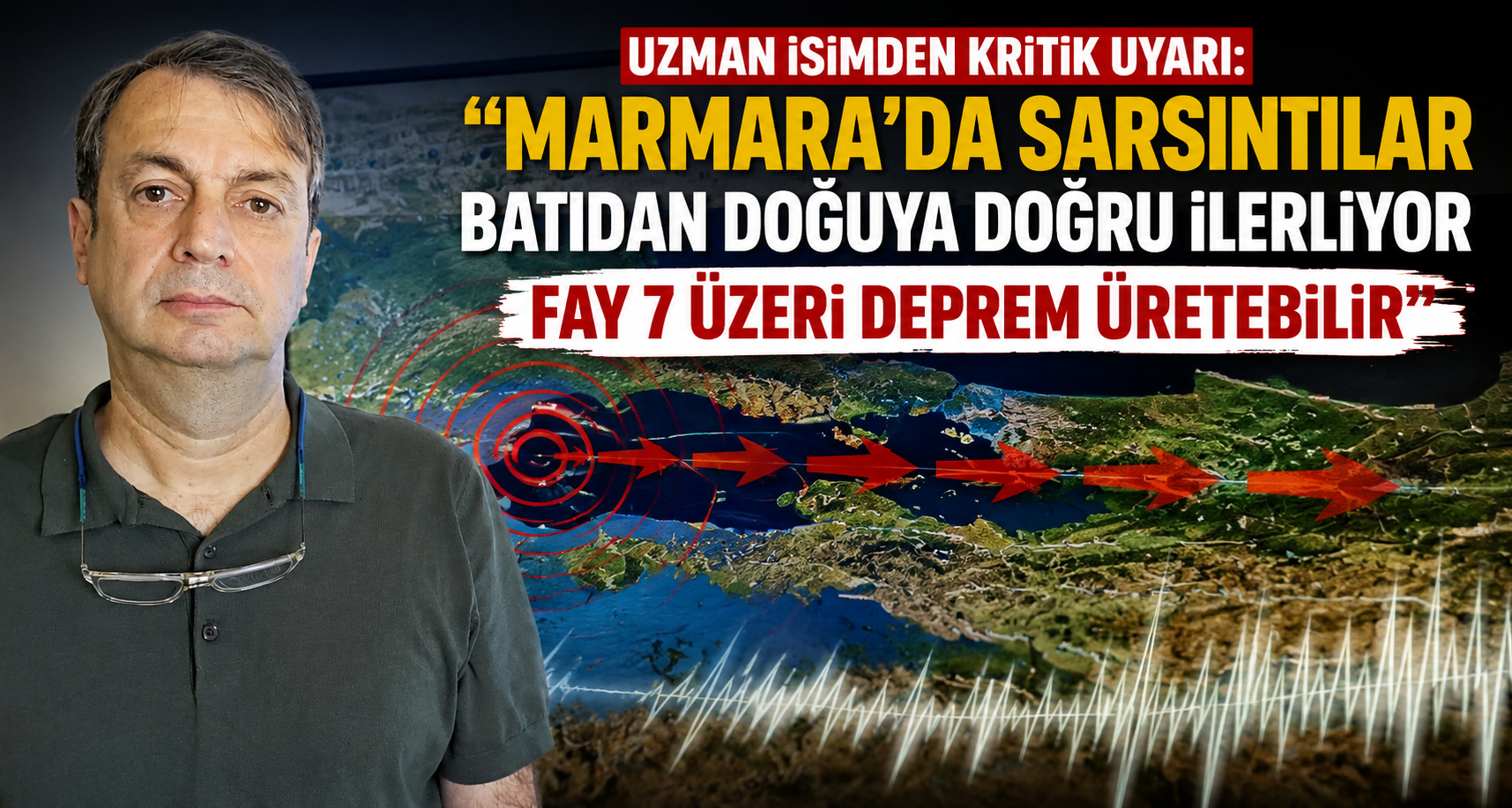 'Marmara’da sarsıntılar batıdan doğuya doğru ilerliyor, fay 7 üzeri deprem üretebilir'