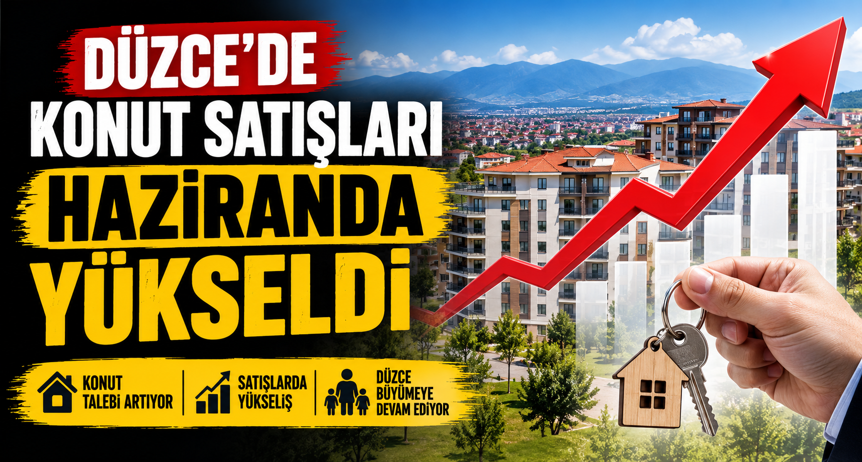 Düzce'de konut satışları haziranda yükseldi