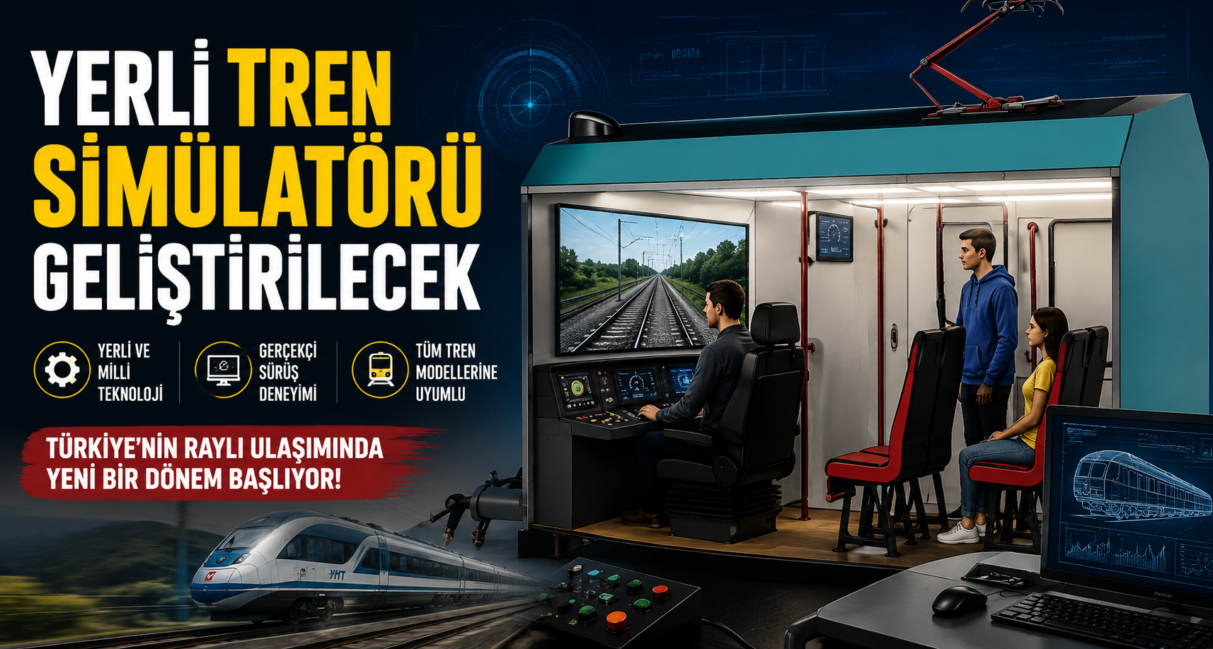 Yerli tren simülatörü geliştirilecek