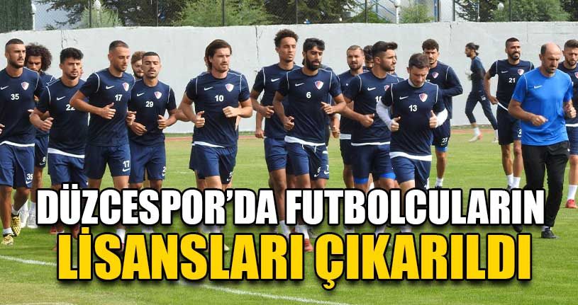 Düzcespor’da Futbolcuların Lisansları Çıkarıldı