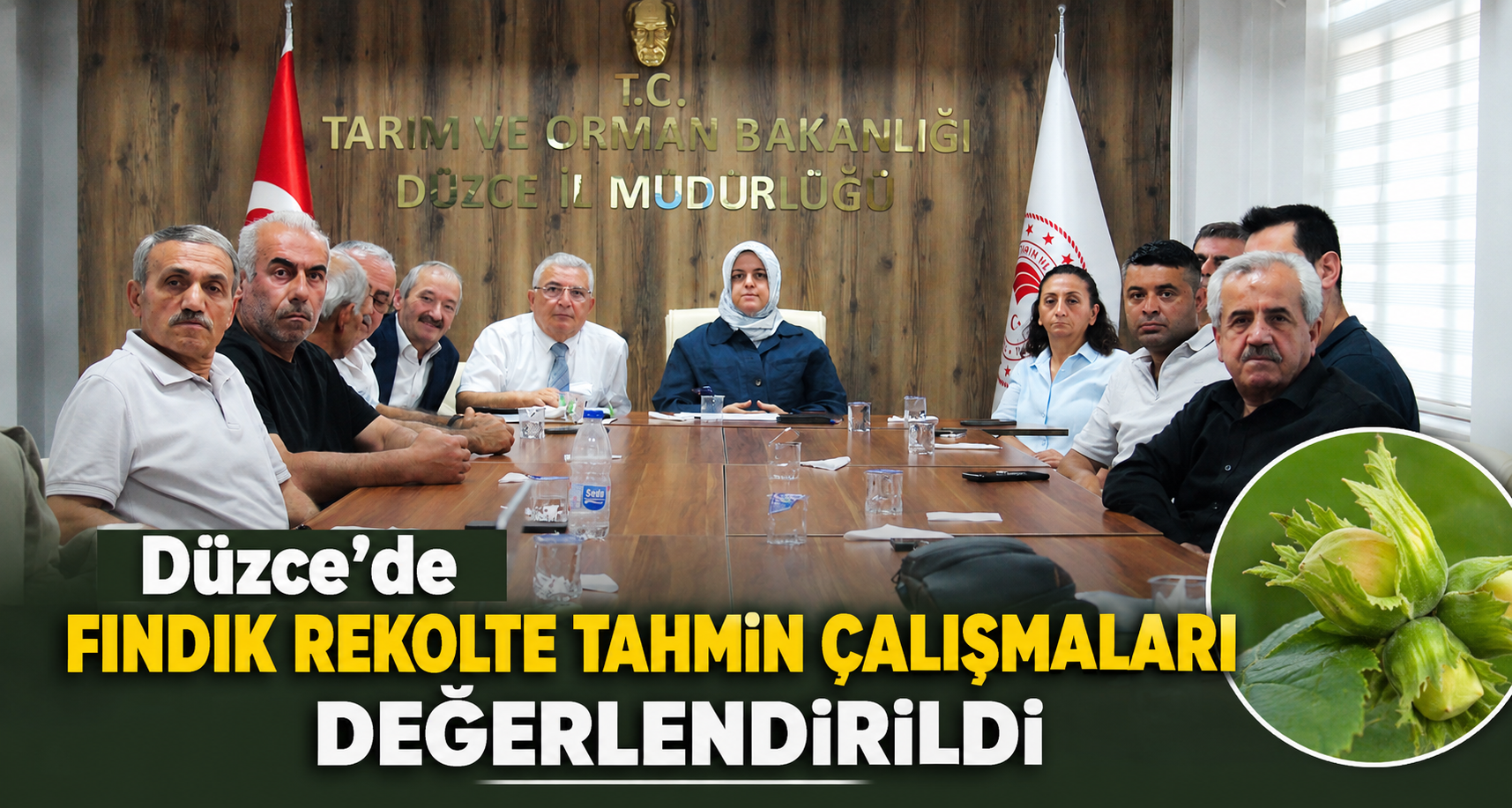 Düzce’de fındık rekolte tahmin çalışmaları değerlendirildi