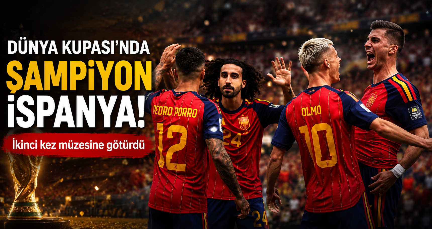Dünya Kupası’nda şampiyon İspanya