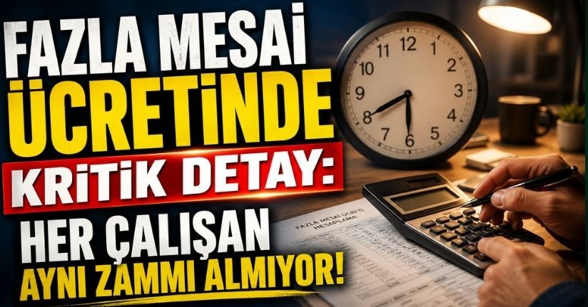 Fazla mesai ücretinde kritik detay: Her çalışan aynı zammı almıyor