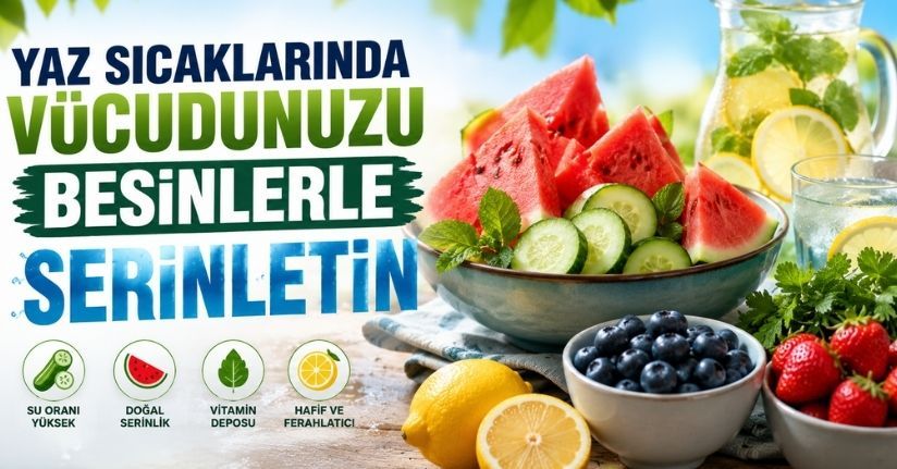Yaz sıcaklarında vücudunuzu besinlerle serinletin