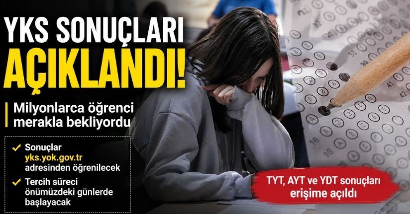 YKS sonuçları açıklandı