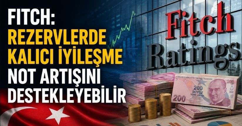 Fitch: Rezervlerde kalıcı iyileşme not artışını destekleyebilir