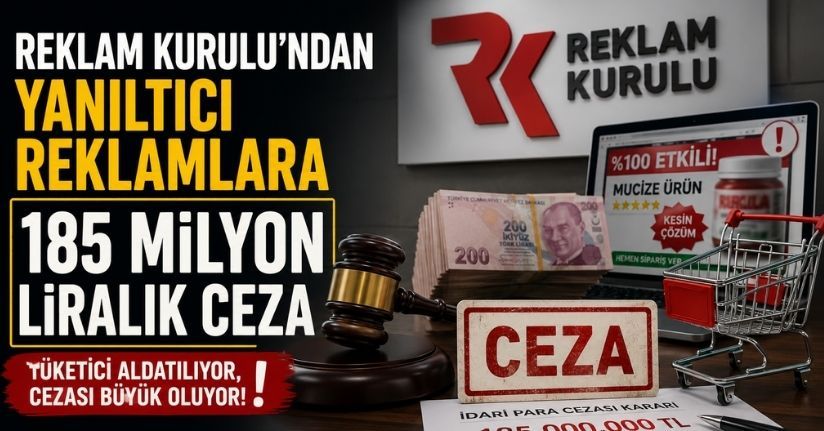 Reklam Kurulu'ndan yanıltıcı reklamlara 185 milyon liralık ceza