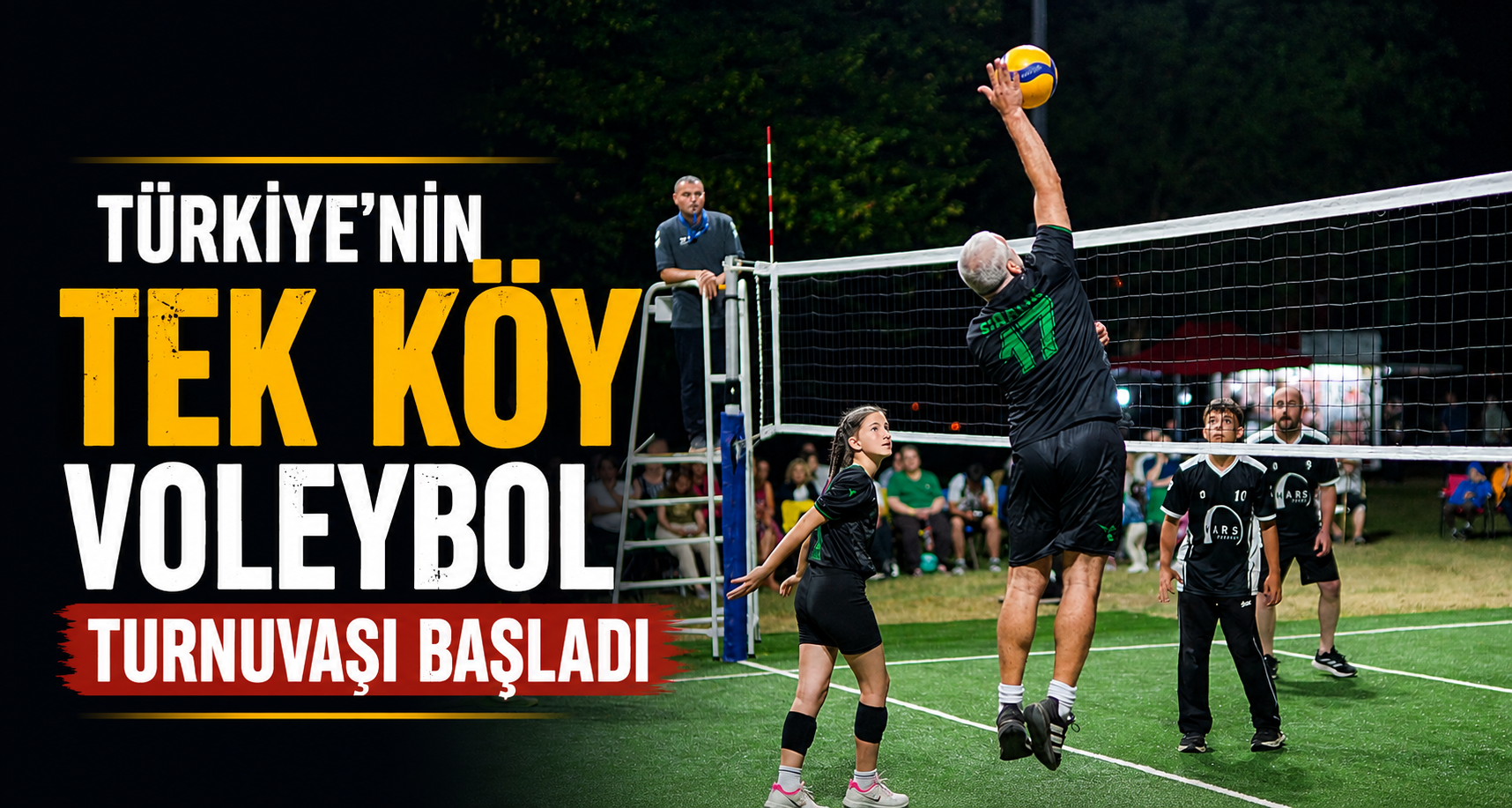 Türkiye'nin tek köy voleybol turnuvası başladı