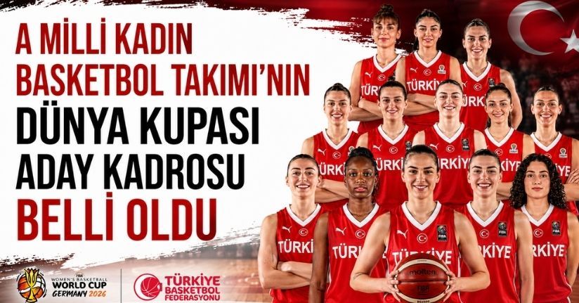A Milli Kadın Basketbol Takımı’nın Dünya Kupası aday kadrosu belli oldu
