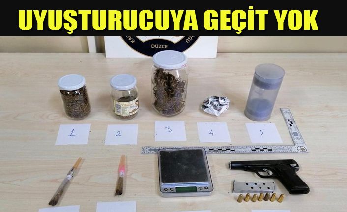 Düzce Polisinden uyuşturucu operasyonu