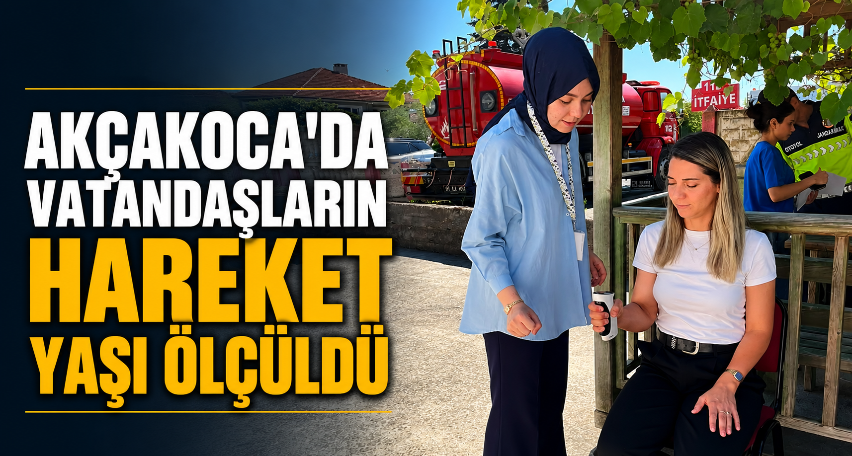 Akçakoca'da vatandaşların hareket yaşı ölçüldü