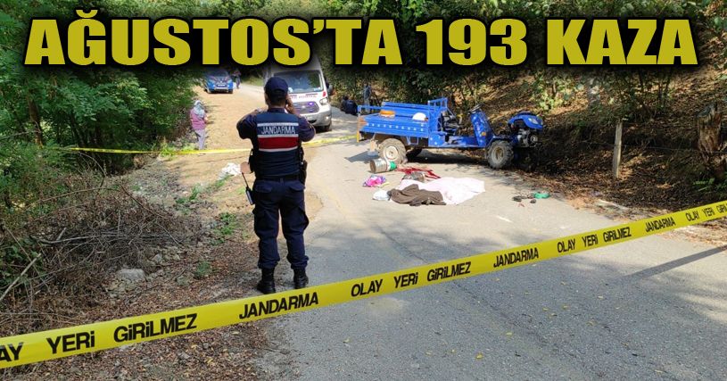 Düzce’de Ağustos ayında 193 trafik kazası meydana geldi