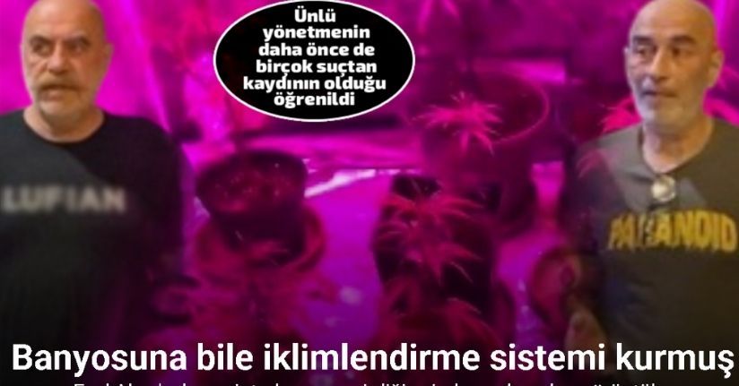 Uyuşturucudan gözaltına alınan Ezel Akay’ın kenevir tarlasına çevirdiği evinden şok görüntüler
