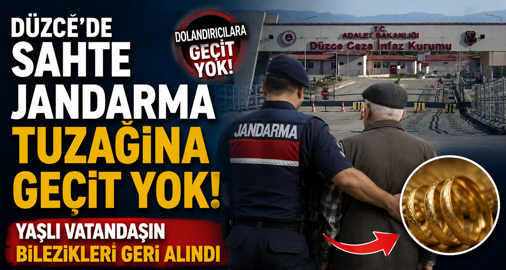 Düzce'de sahte jandarma tuzağına geçit yok