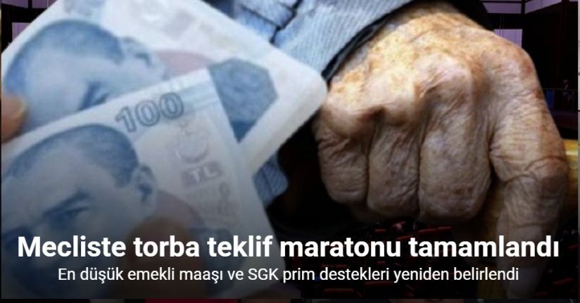Emekli maaşlarında artış öngören teklif TBMM’de kabul edildi ve yasalaştı
