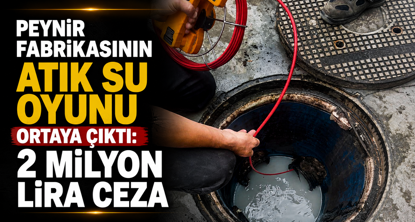 Peynir fabrikasının atık su oyunu ortaya çıktı: 2 milyon lira ceza